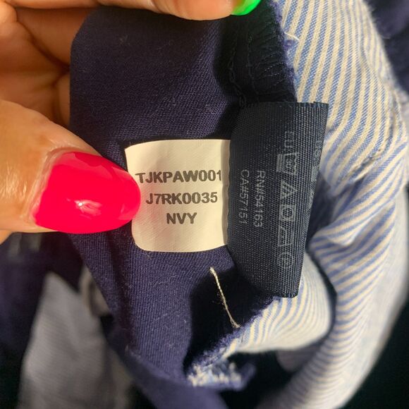 Tommy Hilfiger Navy Blue Slim Tapered Chino Pants Women’s 14 Office Casual - Picture 9 of 9